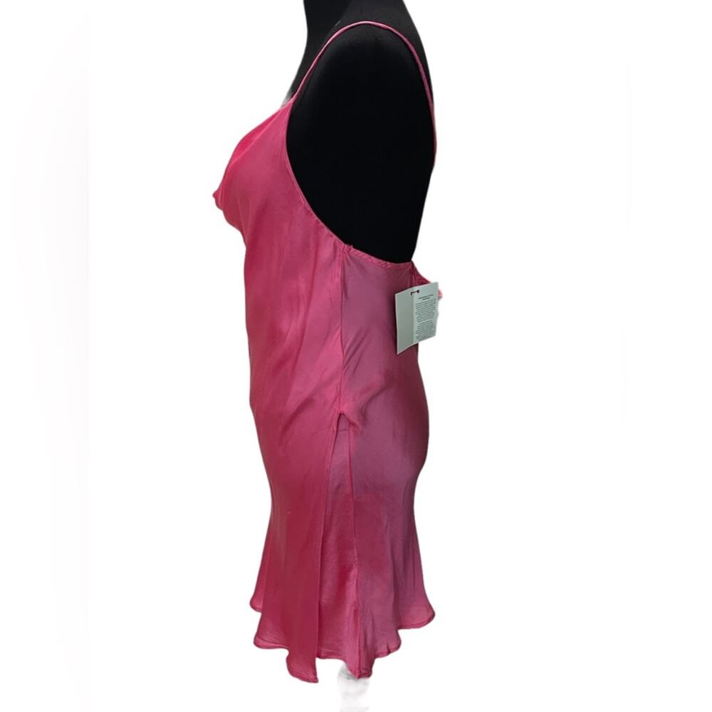 New ~ AREA STARS ~ Zoey Satin Minidress In Pink S 100% VISCOSE - Picture 5 of 8
